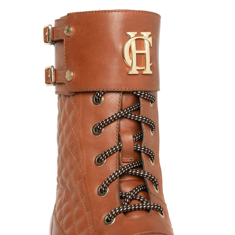 Holland Cooper Camden Biker Boot - Tan-4
